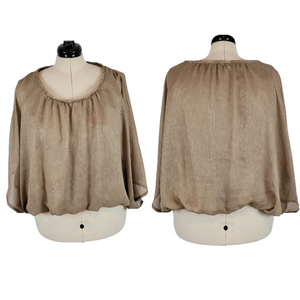 EUC Ana Tan silky Blouse